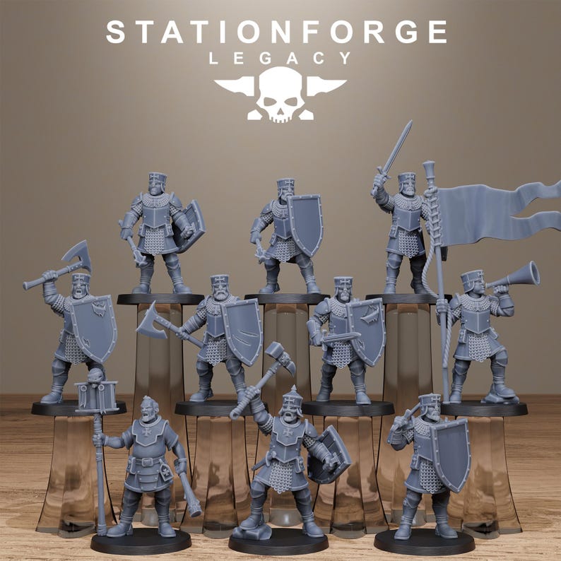 Infanterie Legacy Thorncrest | Figurines en résine Station Forge 16k | 28 mm et 32 mm | Jeux de figurines | Non peintes image 2