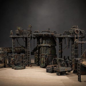Scavenger Factory Terrain Kit | Station Forge 16k Resin Miniatures | 28mm 32mm Tabletop Wargaming | Unpainted image 1