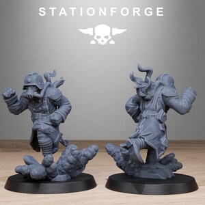 Marcadores de objetivo Grimguard / Miniaturas de resina Station Forge 16k / 28 mm 32 mm Juegos de guerra de mesa / Sin pintar imagen 7