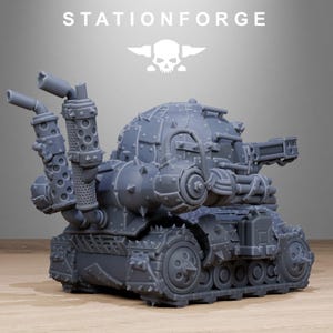 Orks Orkaz Mini Tank | Station Forge 16k Resin Miniatures | 28mm 32mm Tabletop Wargaming | Unpainted image 6