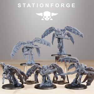 Scavenger Strikers | Station Forge 16k Resin Miniatures | 28mm 32mm Tabletop Wargaming | Unpainted image 3