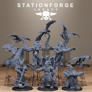 Solaris Dragon Squad | Station Forge 16k Resin Miniatures | 28mm 32mm Tabletop Wargaming | Unpainted image 2