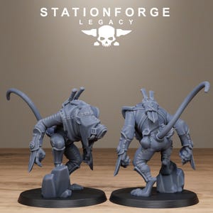 Legacy Rotfang Assassins | Station Forge 16k Resin Miniatures | 28mm 32mm Tabletop Wargaming | Unpainted image 6