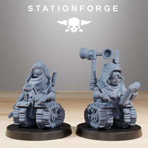 Scavenger Salvagers | Station Forge 16k Resin Miniatyrer | 28 mm 32 mm Bordsskiva Krigsspel | Omålad bild 2
