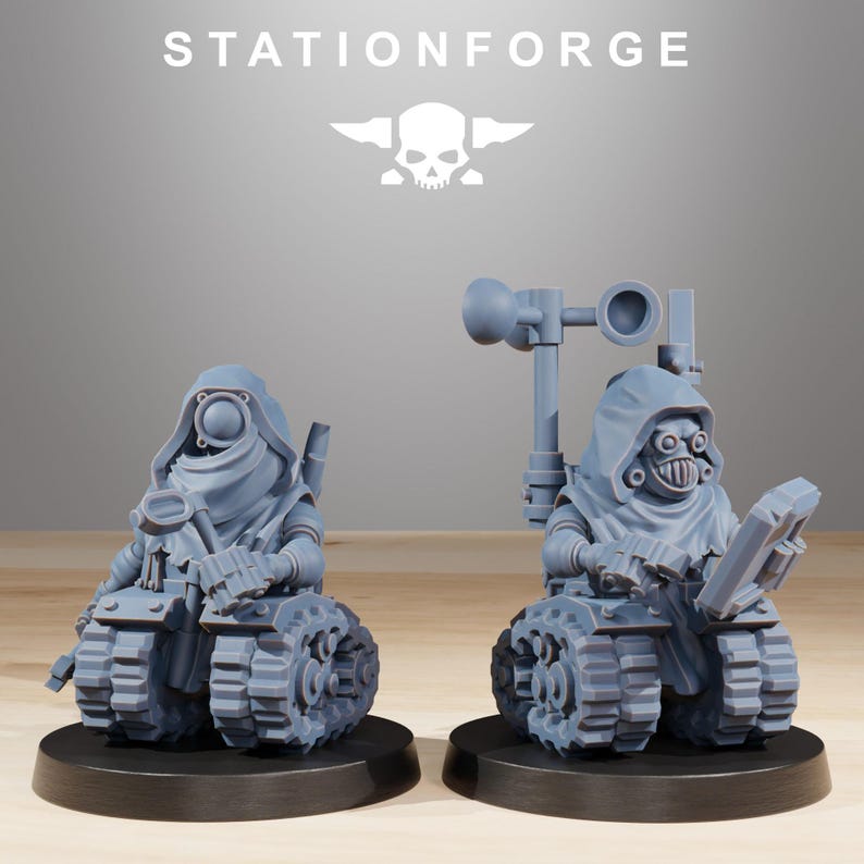 Scavenger Salvagers | Station Forge 16k Resin Miniatyrer | 28 mm 32 mm Bordsskiva Krigsspel | Omålad bild 2