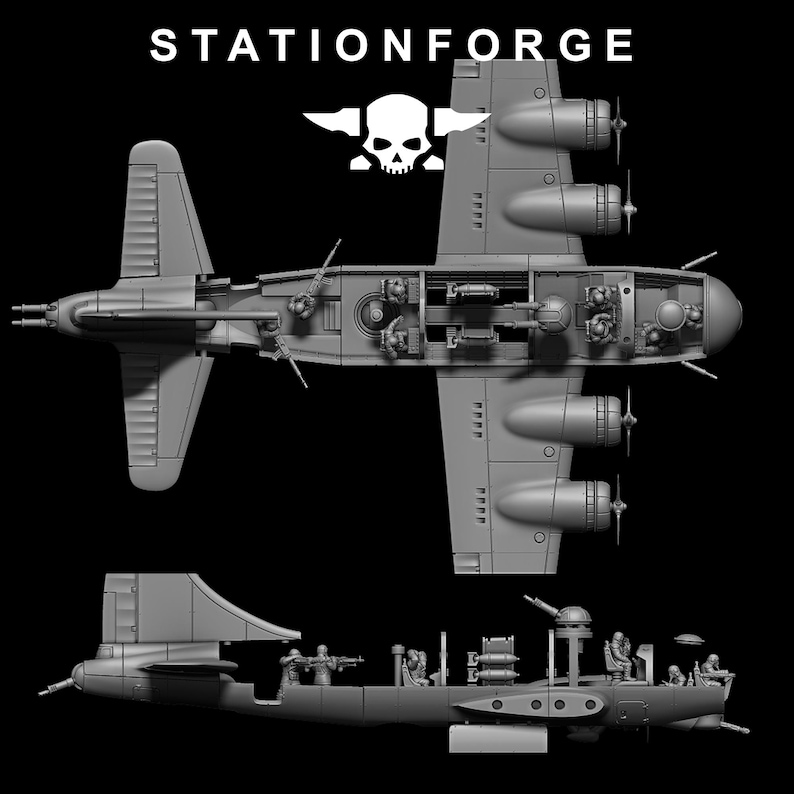 Grimguard Bomber | Station Forge 16k Resin Miniatures | 28mm 32mm Tabletop Wargaming | Unpainted image 7
