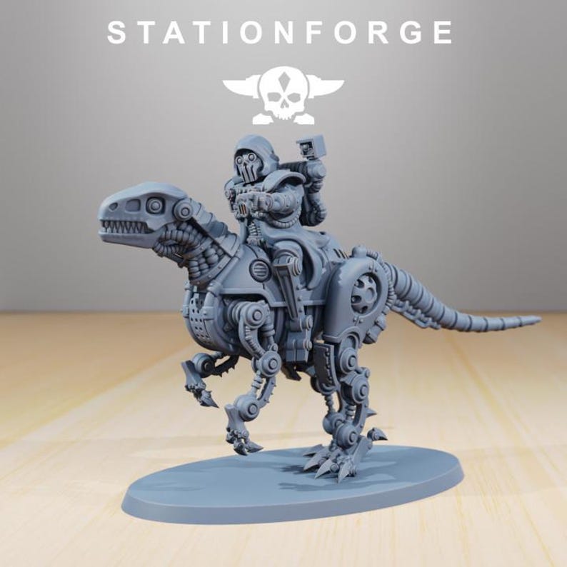 Scavenger Riders | Station Forge 16k Resin Miniatures | 28mm 32mm Tabletop Wargaming | Unpainted image 8