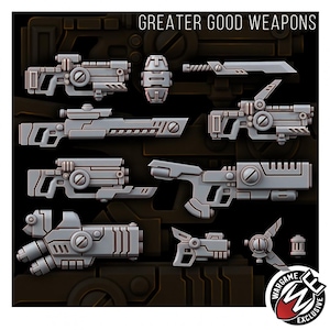 Coalition Weapons | 16k Resin Miniatures | 28mm 32mm Tabletop Wargaming | Unpainted image 2