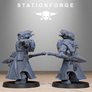 Tarion Priests | Station Forge 16k Resin Miniatures | 28mm 32mm Tabletop Wargaming | Unpainted image 9