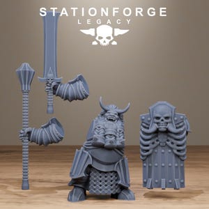 Legacy Chaosvale Infantry | Station Forge 16k Resin Miniatures | 28mm 32mm Tabletop Wargaming | Unpainted image 3
