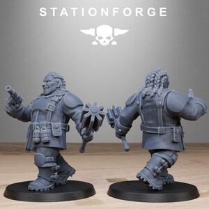 Freiwächter-Mutantenschwestern | Station Forge 16k Resinminiaturen | 28 mm/32 mm Tabletop-Wargaming | Unbemalt Bild 6