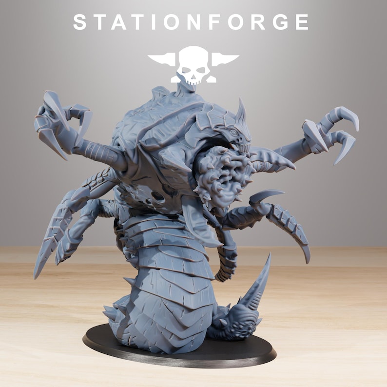 Xenarid Sentinel | Station Forge 16k Resin Miniatures | 28mm 32mm Tabletop Wargaming | Unpainted image 3