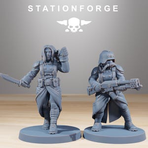 GrimGuard Sisters of War | Station Forge 16k Resin Miniatures | 28 mm 32 mm Tabletop Wargaming | Ongeverfd afbeelding 7