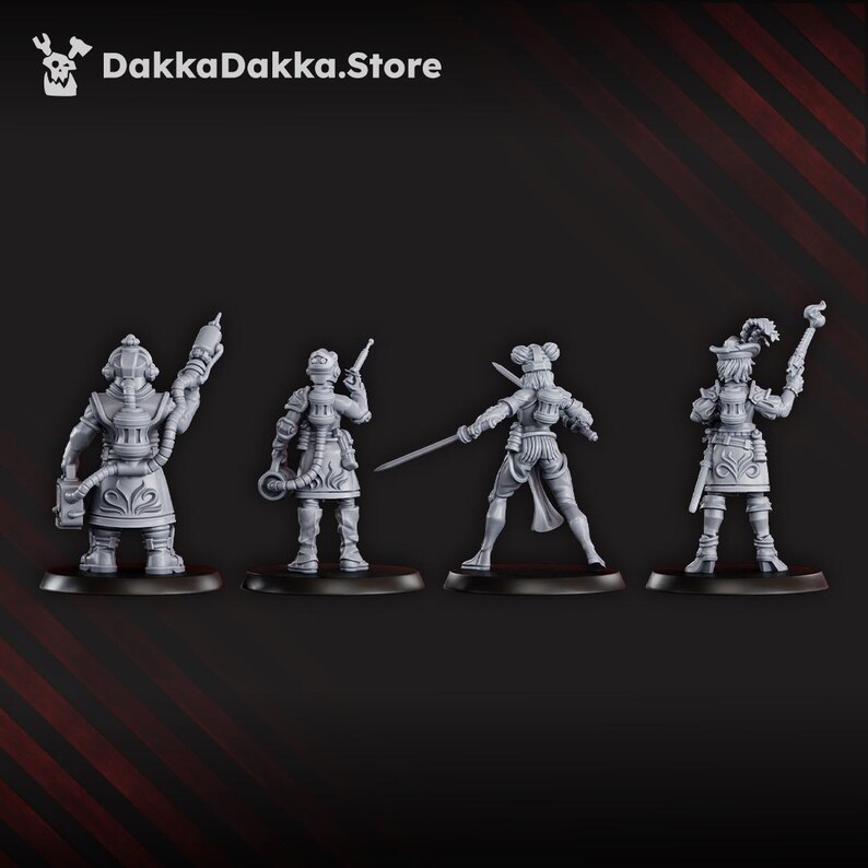 The Dashing Nebula Syndicate | 16k Resin Miniatures | 28mm 32mm Tabletop Wargaming | Unpainted image 3