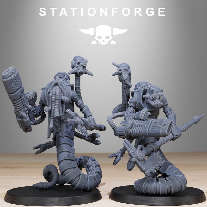Serpientes Carroñeras / Miniaturas de Resina Station Forge 16k / 28 mm 32 mm Juegos de Guerra de Mesa / Sin Pintar imagen 8