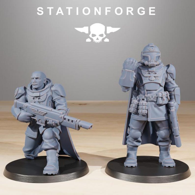 Vaskar Freedom Fighters | Station Forge 16k Resin Miniatyrer | 28 mm 32 mm Bordsspel Krigsspel | Omålad bild 7