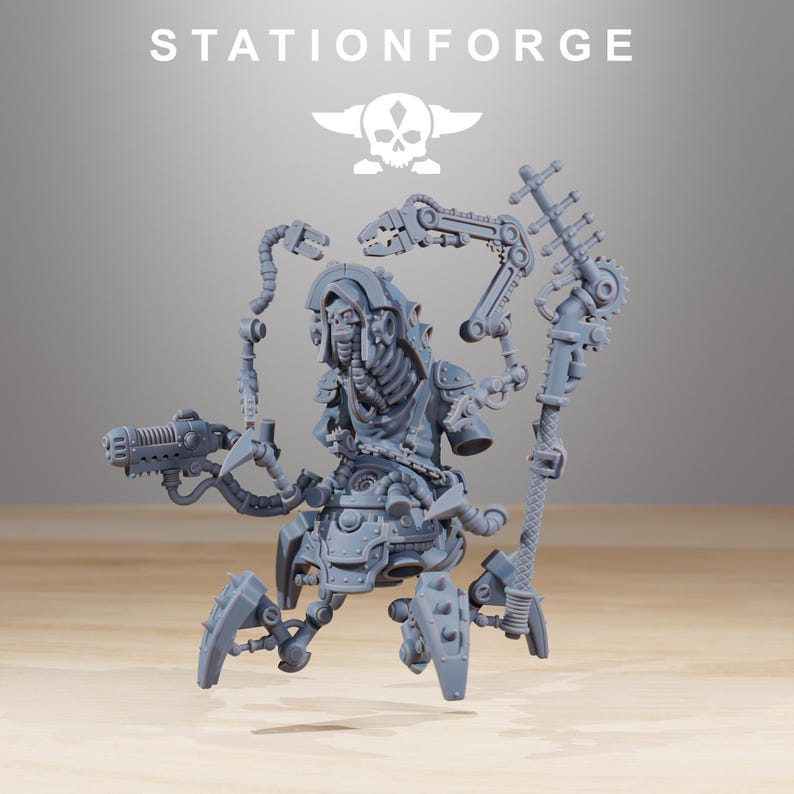 Líderes carroñeros / Station Forge 16k Miniaturas de resina / 28 mm 32 mm Juegos de guerra de mesa / Sin pintar imagen 10