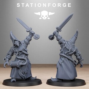 Místicos Carroñeros / Station Forge 16k Miniaturas de Resina / 28 mm 32 mm Juegos de Guerra de Mesa / Sin Pintar imagen 3