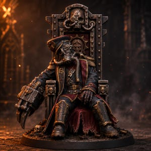 GrimGuard The Fallen Officer / Station Forge Miniature in resina 16k / 28 mm 32 mm Wargaming da tavolo / Non dipinto immagine 1