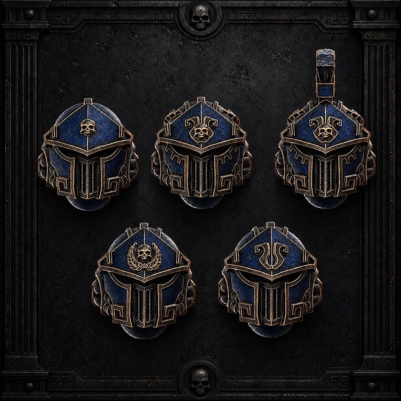 Legio Prima Victrix Heads - Impetum Alis - 5 - 16k Resin - DakkaDakka - Bitz / Tabletop / Wargaming / Grimdark image 1