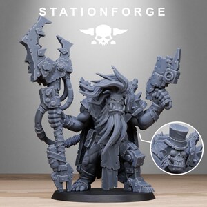 Orks Orkaz Madman | Station Forge 16k Resin Miniatures | 28mm 32mm Tabletop Wargaming | Unpainted image 2