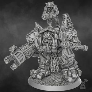Da Arma Boss Miniature | 16K Resin Wargaming Figure (28mm/32mm Scale) image 3