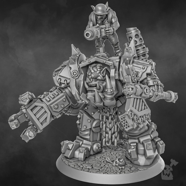 Da Arma Boss Miniature | 16K Resin Wargaming Figure (28mm/32mm Scale) image 3