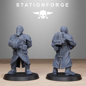 Grimguard Vigils | Station Forge 16k Resin Miniatures | 28mm 32mm Tabletop Wargaming | Unpainted image 8
