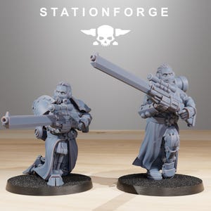 Scavenger Infantry Builder Kit | Station Forge 16k Resin Miniatures | 28mm 32mm Tabletop Wargaming | Unpainted image 7