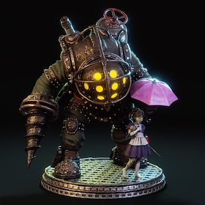 Bioshock big daddy figure - Etsy España