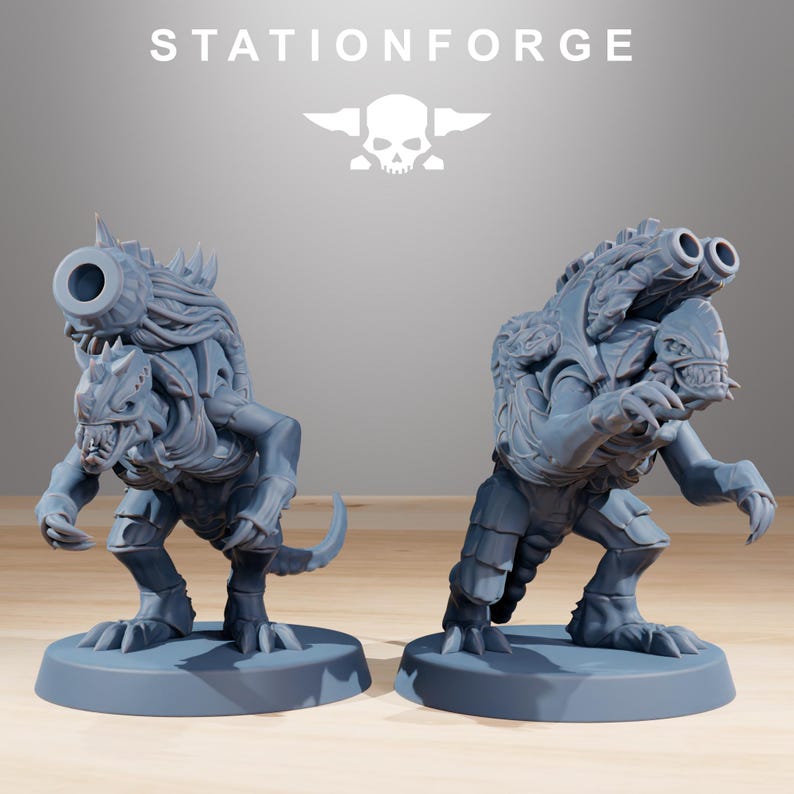 Xenariden-Mörser | Station Forge 16k Resin-Miniaturen | 28 mm/32 mm Tabletop-Wargaming | Unbemalt Bild 4