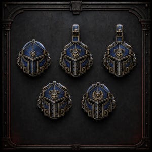 Space Warrior Heads – 16K Resin Conversion Bits for Wargaming (Set of 5) image 1
