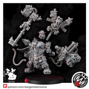 Ork Mad Riders Zoghed Edsplitta | 16k Resin Miniatures | 28mm 32mm Tabletop Wargaming | Unpainted image 5