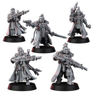 Guerreiros Mecânicos Rad | Miniaturas de Resina 16k | 28 mm e 32 mm para Jogos de Mesa | Sem Pintura imagem 2