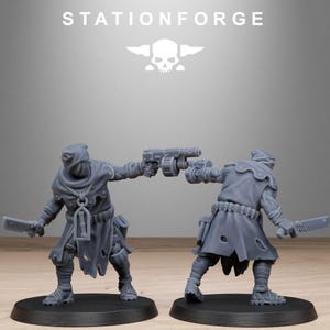 Grimcorp Firers | Station Forge 16k Resin Miniatures | 28mm 32mm Tabletop Wargaming | Unpainted image 4