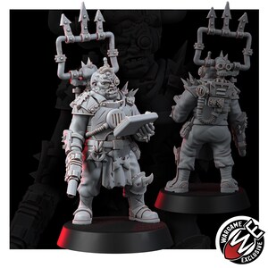 Chaos Renegades Of Pain Killers Team | 16k Resin Miniatures | 28mm Wargaming Unpainted image 7