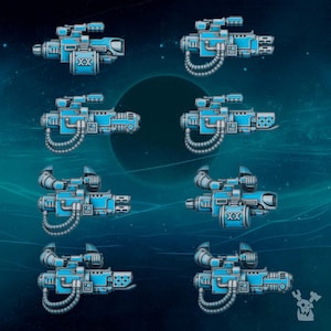 Scylla - Tunga vapen - En pistol eller set om 16 - 16k harts - DakkaDakka - Riddare / Rymdkrigare / Bitz / Bordskiva / Grimdark bild 7