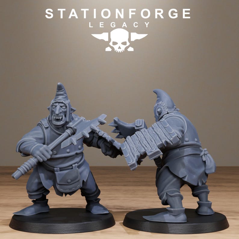 Legacy Chaosvale Hobgoblins | Station Forge 16k Resin Miniatures | 28mm 32mm Tabletop Wargaming | Unpainted image 7