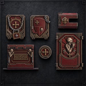 Pactum Aeternum Crusader APC Bits - 16k Resin - DakkaDakka - Templar Warriors / Bitz / Tabletop / Wargaming / Grimdark image 1