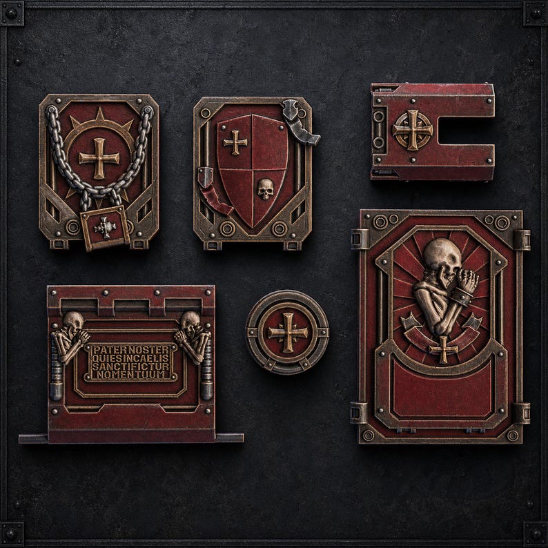 Pactum Aeternum Crusader APC Bits - 16k Resin - DakkaDakka - Templar Warriors / Bitz / Tabletop / Wargaming / Grimdark image 1