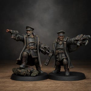Freeguard Officer | Station Forge 16k Resin Miniatures | 28mm 32mm Tabletop Wargaming | Unpainted image 1