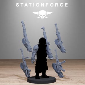 Grimguard German Weapons Pack | Station Forge 16k Resin Miniatures | 28mm 32mm Tabletop Wargaming | Unpainted image 4