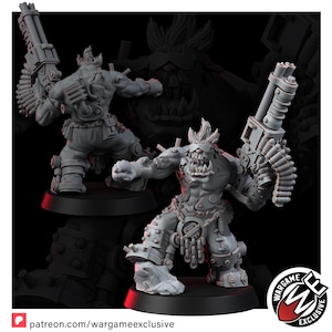 Ork Mad Riders Yoofs With Shootahs | 16k Resin Miniatures | Tabletop Wargaming (Unpainted) image 10
