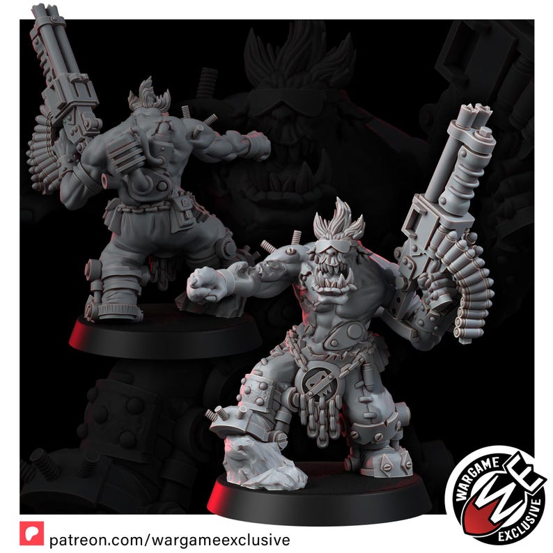 Ork Mad Riders Yoofs With Shootahs | 16k Resin Miniatures | Tabletop Wargaming (Unpainted) image 10