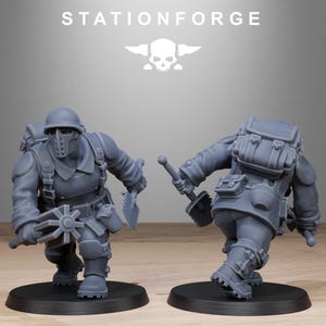 Freiwächter-Mutantenschwestern | Station Forge 16k Resinminiaturen | 28 mm/32 mm Tabletop-Wargaming | Unbemalt Bild 10