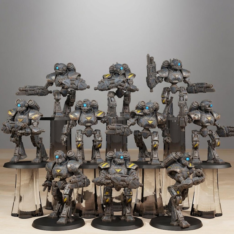Scavenger Mechanods | Station Forge 16k Resin Miniatures | 28mm 32mm Tabletop Wargaming | Unpainted image 1