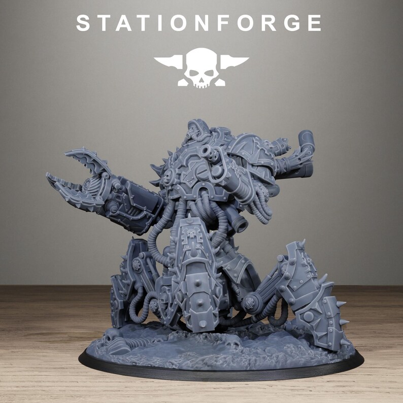 Scavenger Profaner | Station Forge 16k Resin Miniatures | 28mm 32mm Tabletop Wargaming | Unpainted image 5