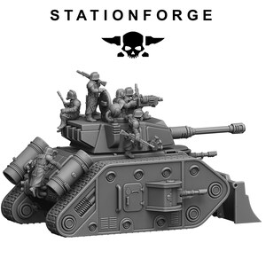 Grimguard Battle Tank 2 | Station Forge 16k Resin Miniatures | 28mm 32mm Tabletop Wargaming | Unpainted image 9