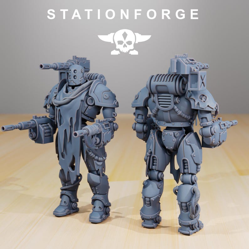 Scavenger Droitex MK2 | Station Forge 16k Resin Miniatures | 28mm 32mm Tabletop Wargaming | Unpainted image 5