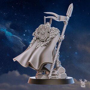 Tribe Warmaster Elza | 16k Resin Miniatures | 28mm 32mm Tabletop Wargaming | Unpainted image 5